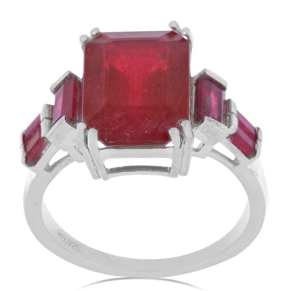 Silberring mit Rubin aus Madagaskar 2