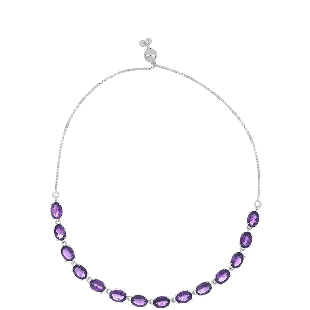 Silberarmband mit marokkanischem Amethyst