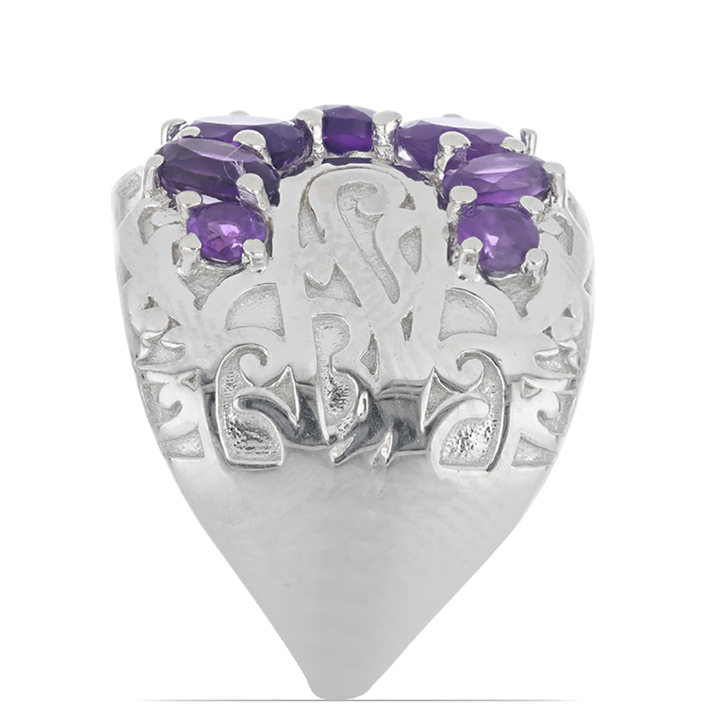 Silberring mit marokkanischem Amethyst