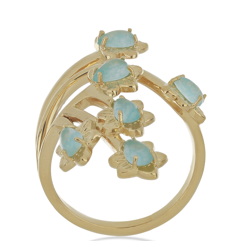 Goldplattierter Silberring