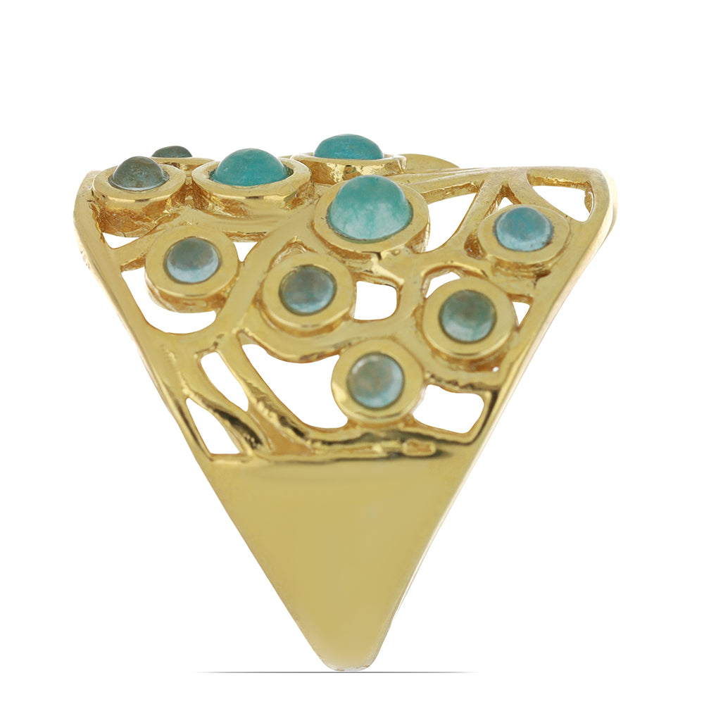 Goldplattierter Silberring 4