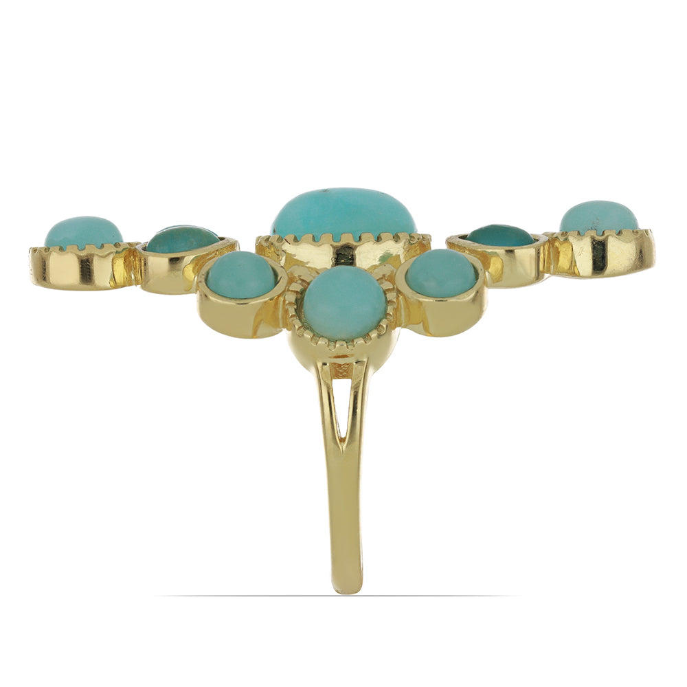 Goldplattierter Silberring