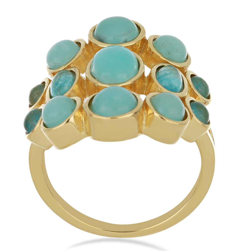 Goldplattierter Silberring