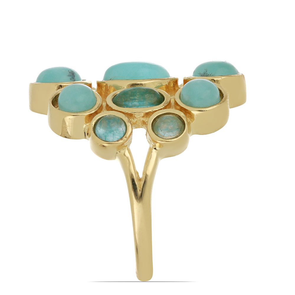 Goldplattierter Silberring