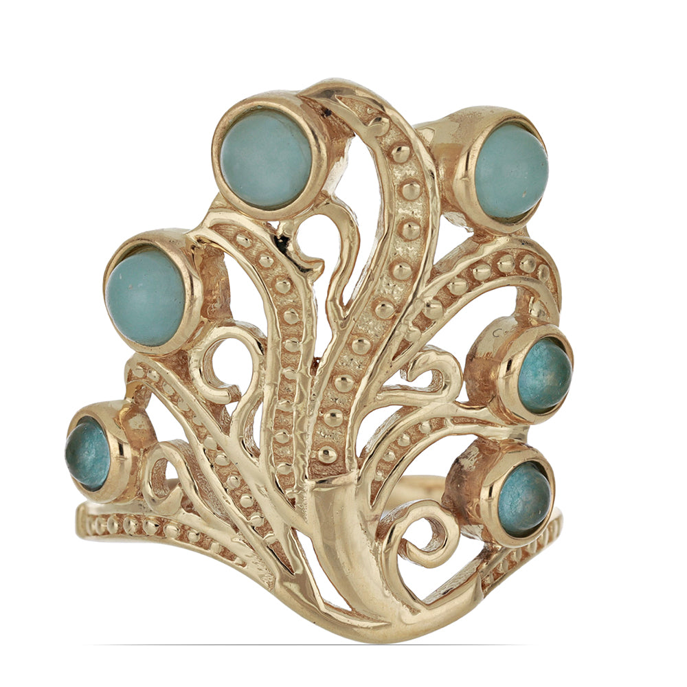 Goldplattierter Silberring 1