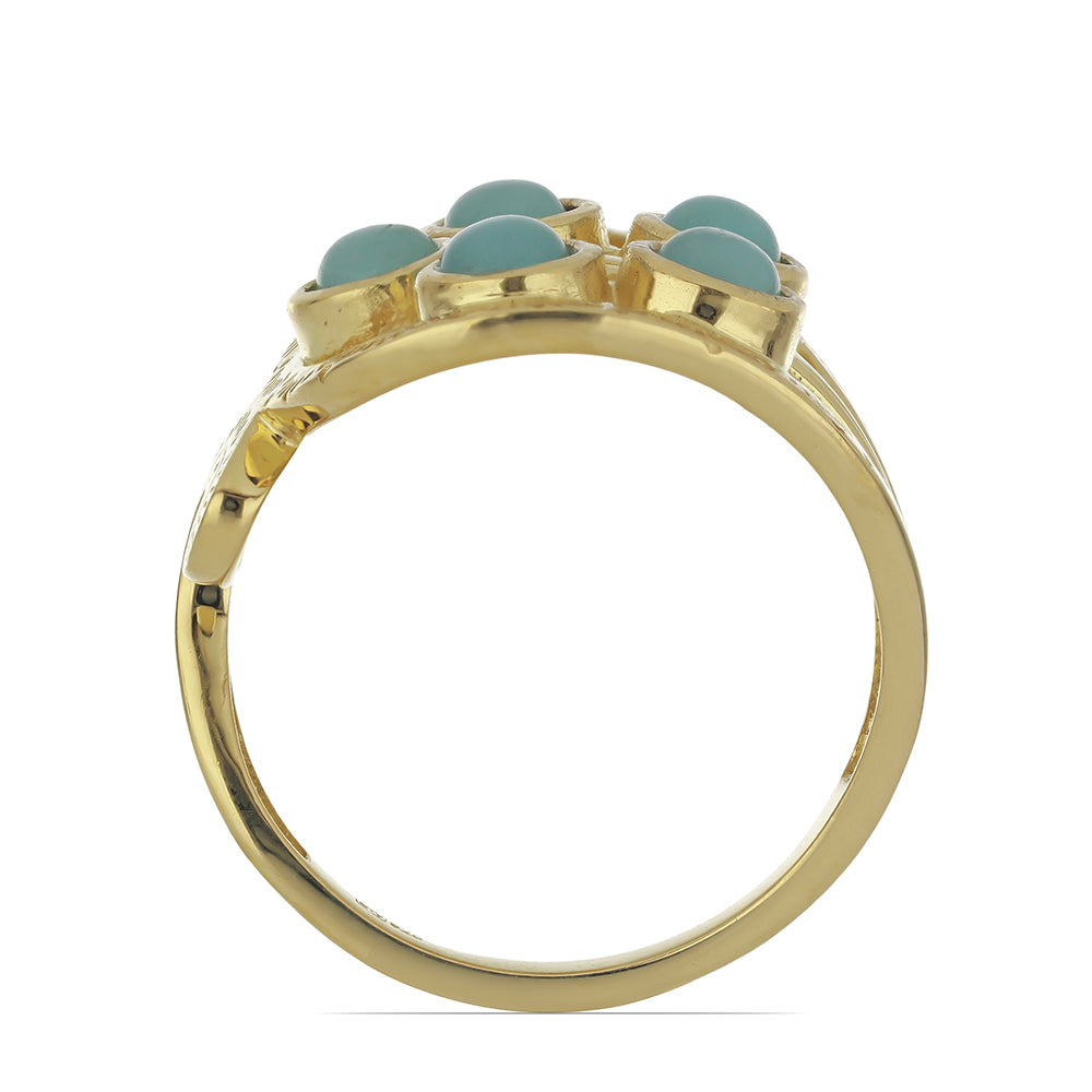 Goldplattierter Silberring 2