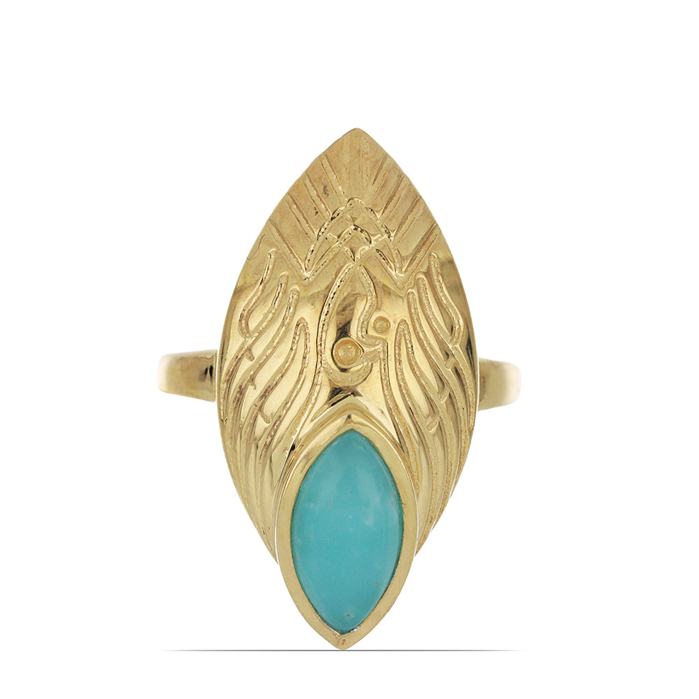 Goldplattierter Silberring