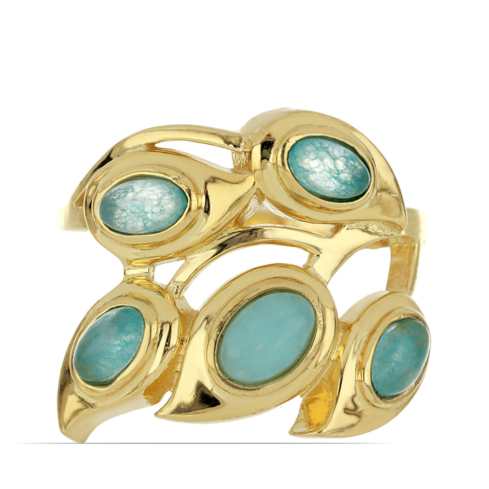 Goldplattierter Silberring 1