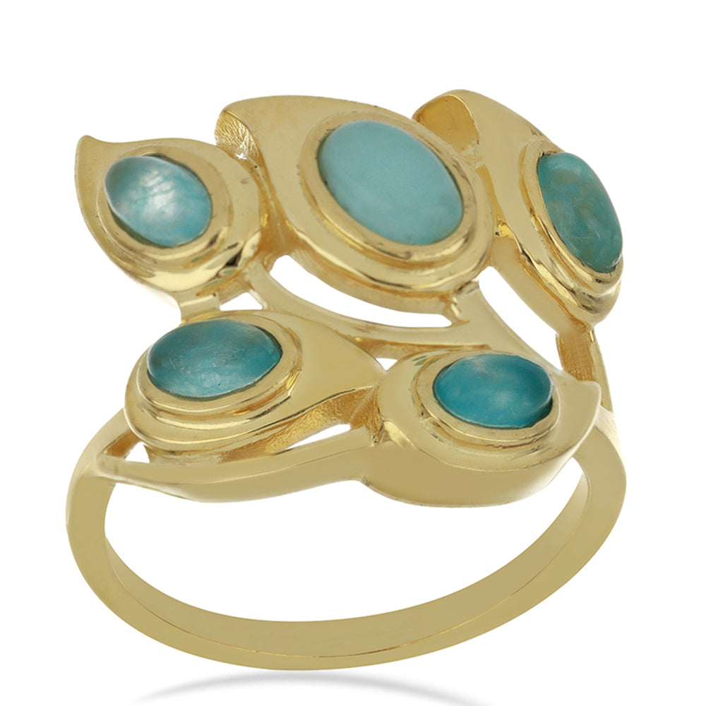 Goldplattierter Silberring 3