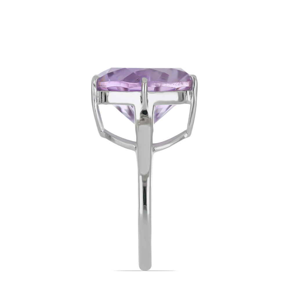 Silberring mit Rose De France Amethyst