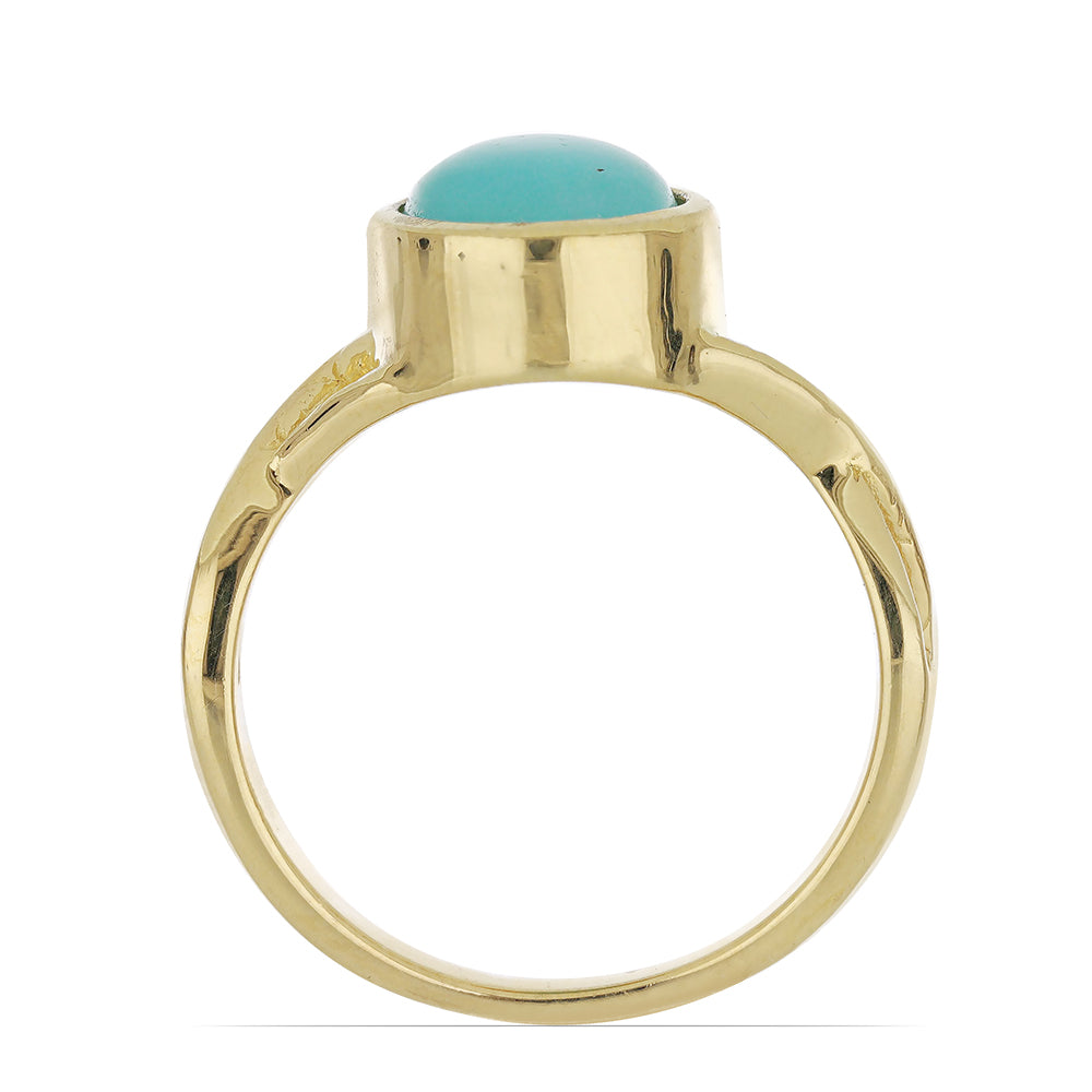 Goldplattierter Silberring 2