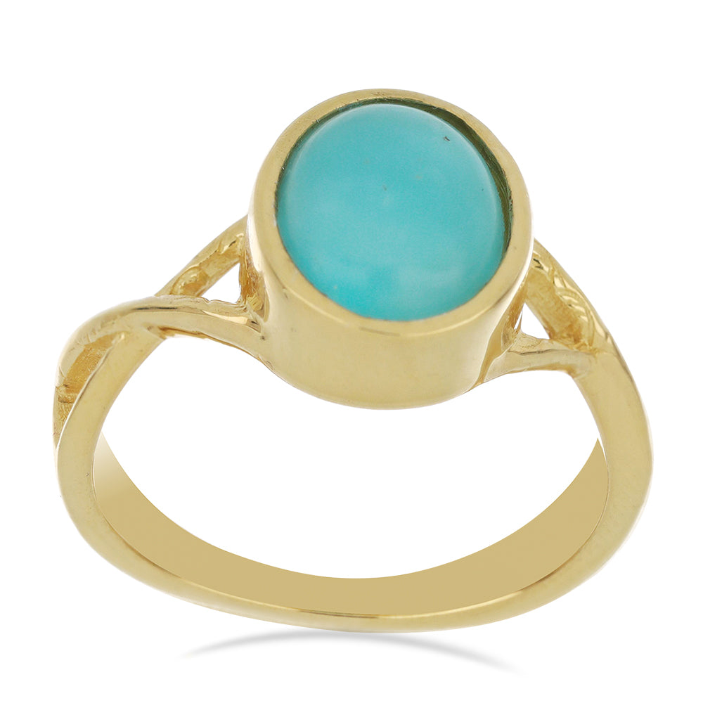 Goldplattierter Silberring