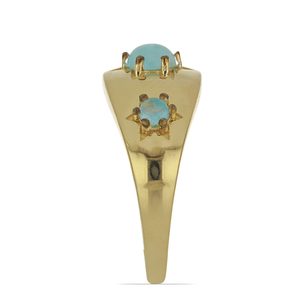 Goldplattierter Silberring 4