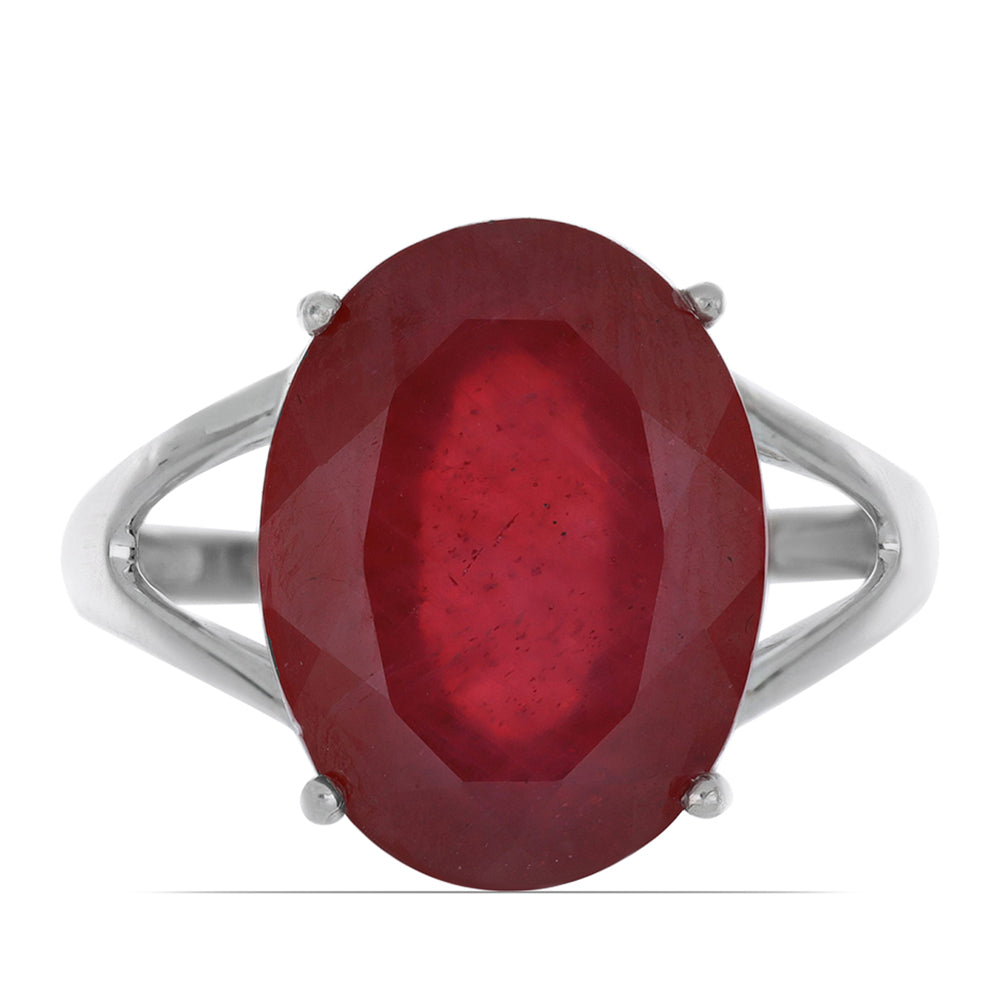 Silberring mit Rubin aus Madagaskar 1