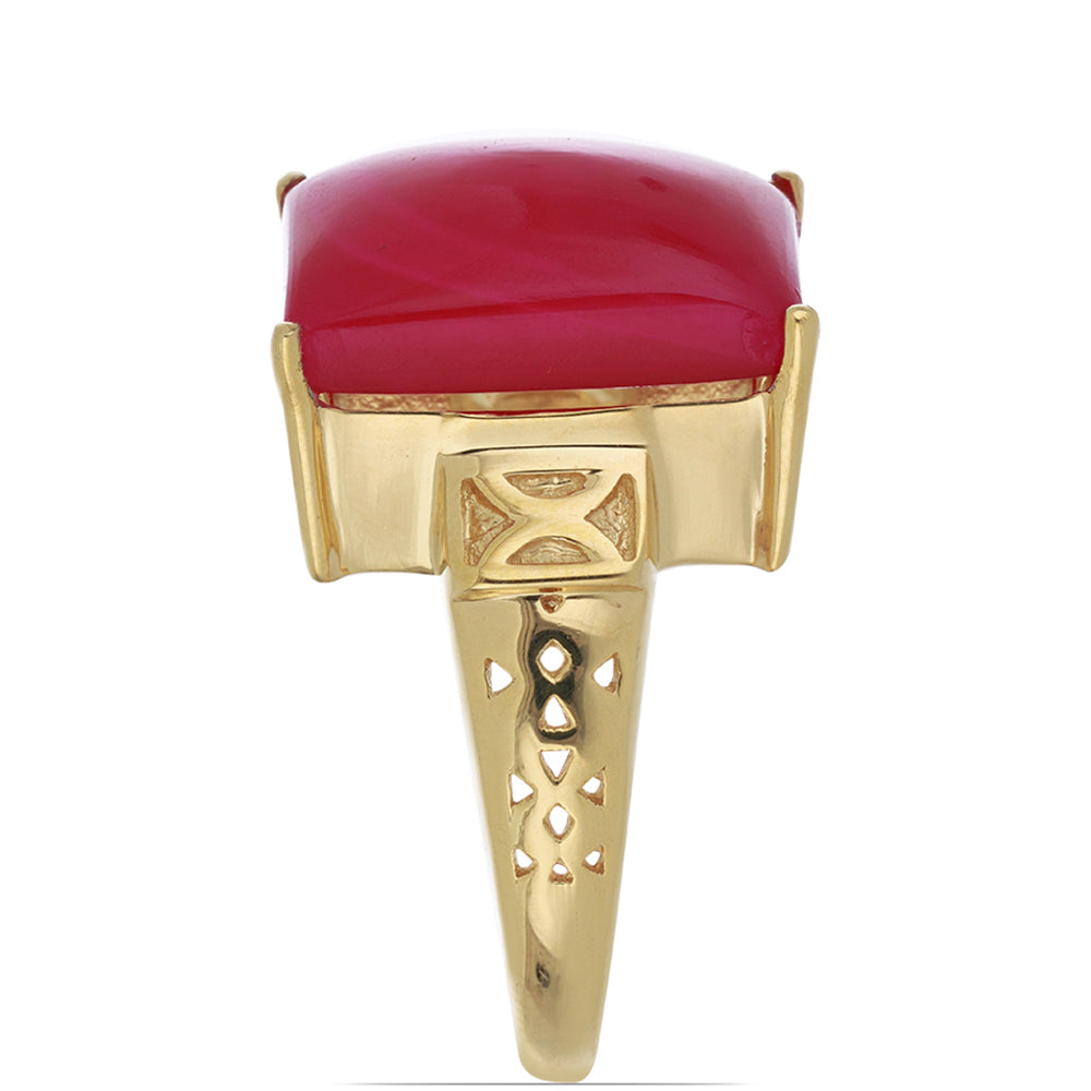 Goldplattierter Silberring