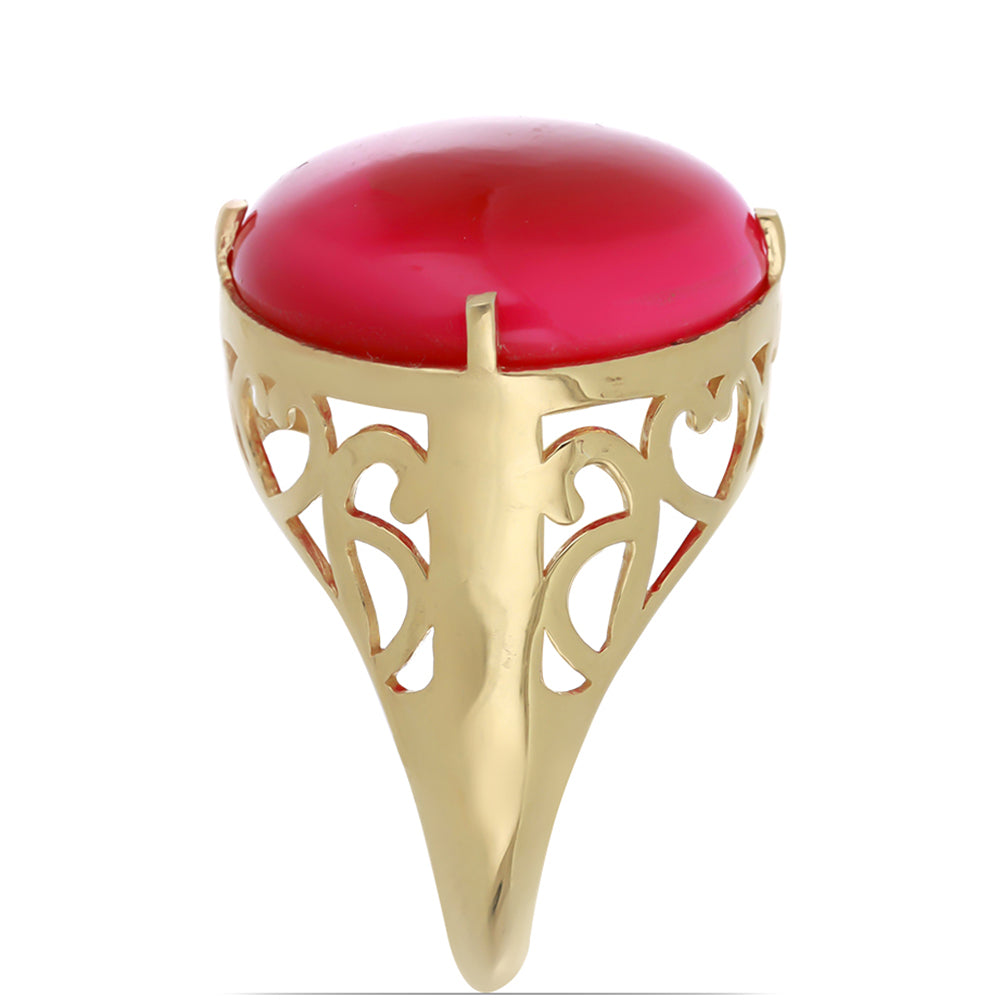 Goldplattierter Silberring