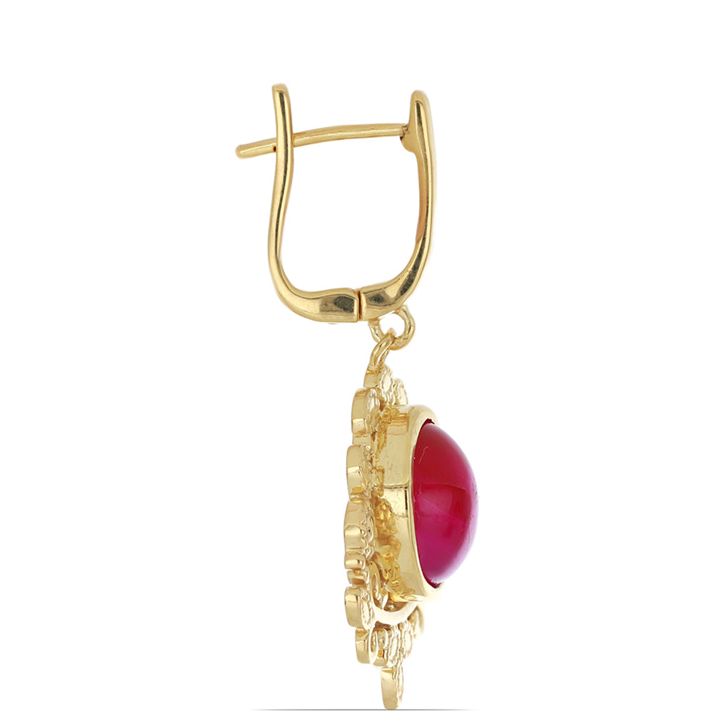 Goldplattierte Silberohrringe
