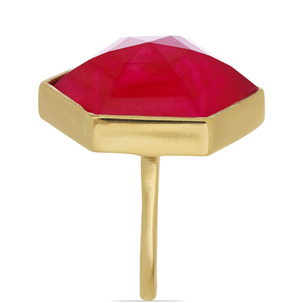 Goldplattierter Silberring