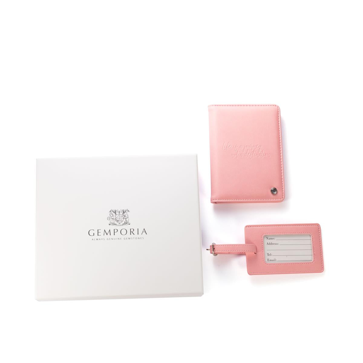 Gemporia: Turquoise Passport Travel Set with Clear Quartz ATGW 3cts