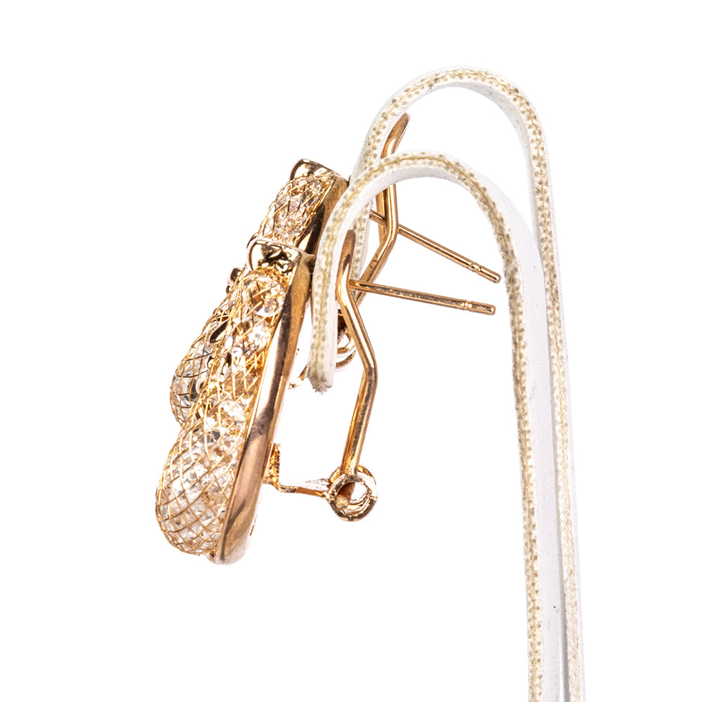 Schmuckgarnitur aus aus goldplattierter Legierung mit weißem Emporia® Kristall