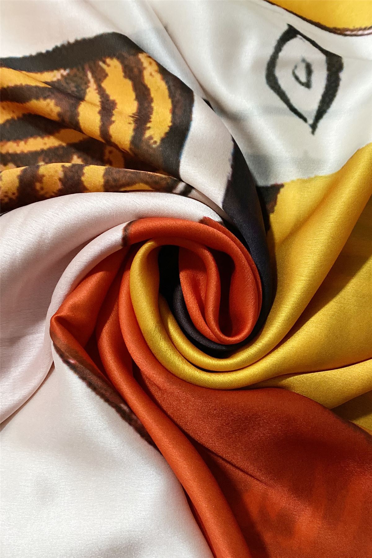 Silk Scarf-Shawl, 70 cm x 180 cm, Picasso - Portrait Style 2 