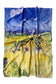 Cotton Scarf-Shawl, 70 cm x 180 cm, Van Gogh - Haystacks