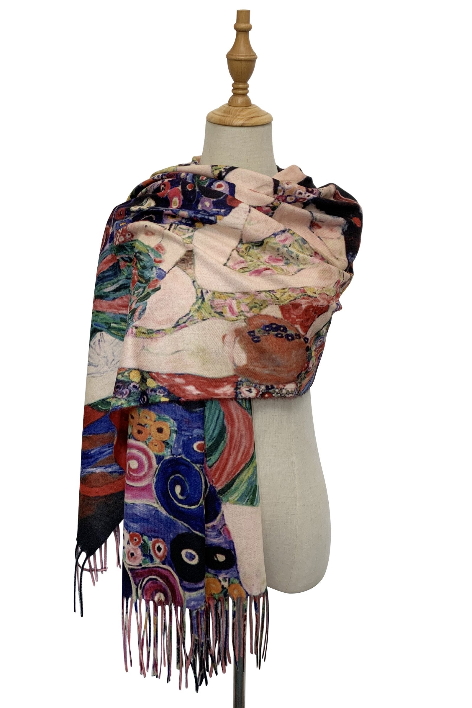 Wool Scarf, 70 cm x 180 cm, Klimt - Three Ages Of Women, 60% Wool 40% Acrylic 3 