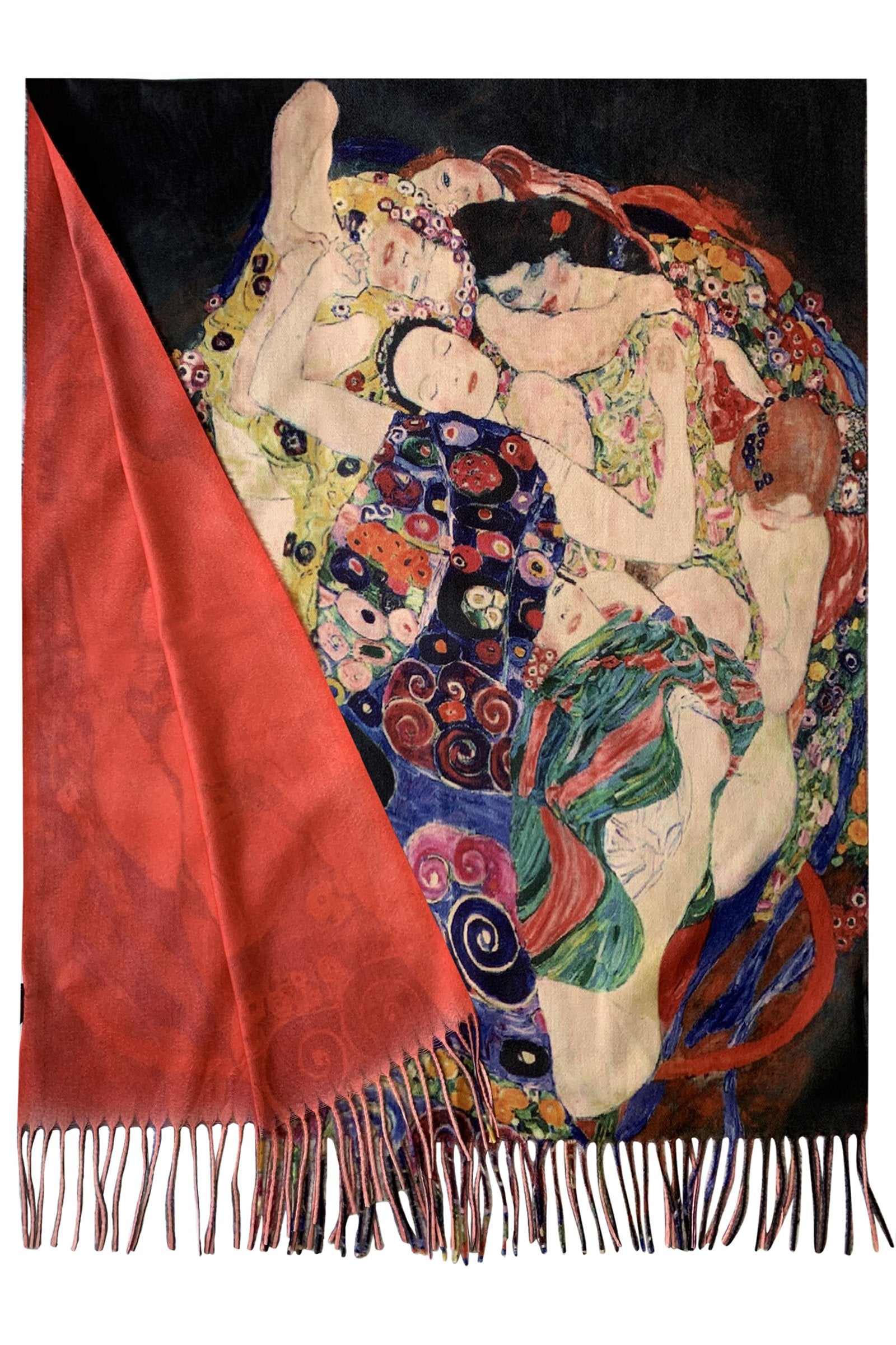 Wool Scarf, 70 cm x 180 cm, Klimt - Three Ages Of Women, 60% Wool 40% Acrylic 5 