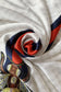 Silk Scarf-Shawl, 90 cm x 180 cm, Fashion Bee  with Border, Cream