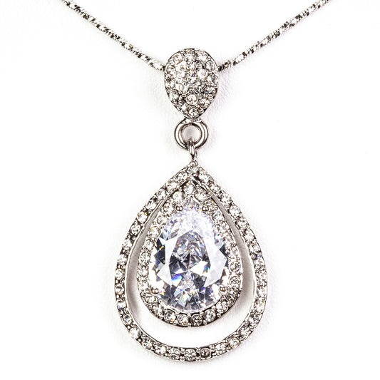 Anhänger aus goldplattierterr Legierung mit weißem Emporia® Kristall