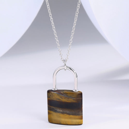 Halskette aus goldplattierter Legierung mit braunem Emporia® Kristall