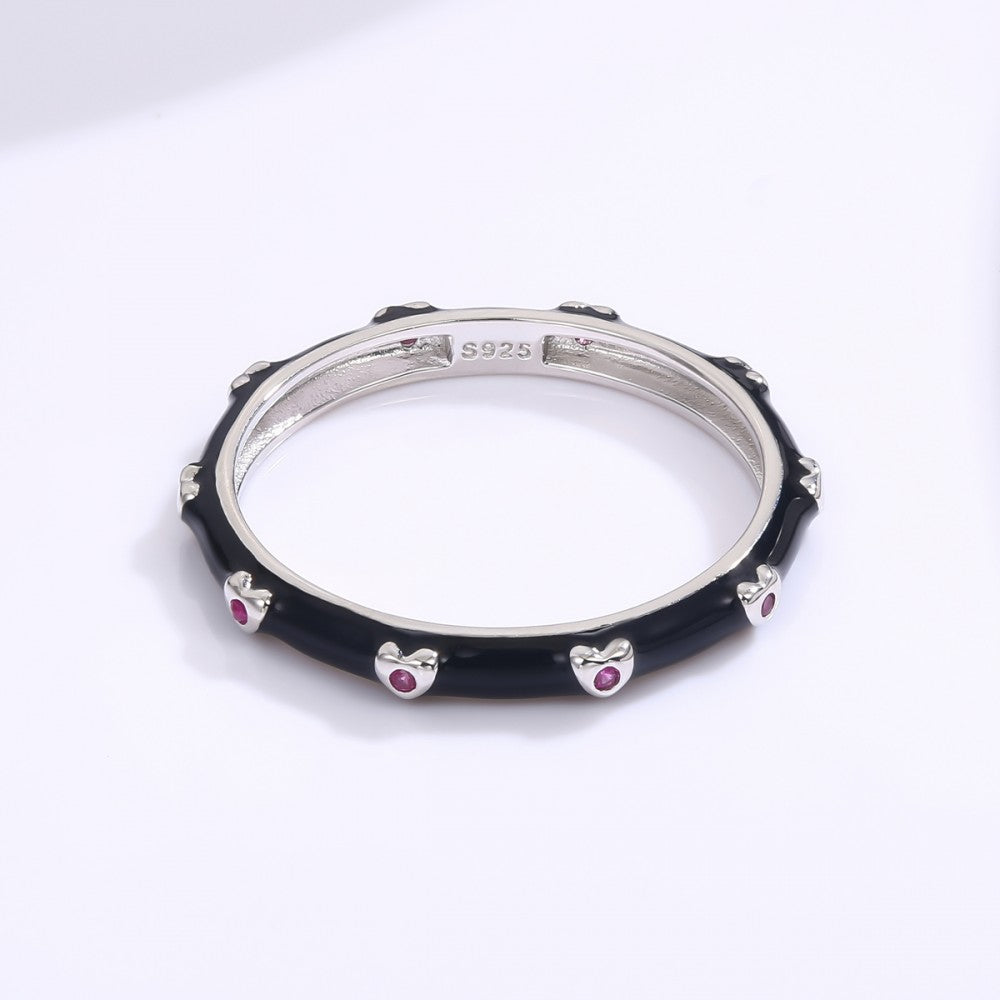 Ring aus goldplattierterr Legierung mit weißem Emporia® Kristall 1 