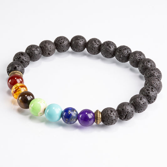 Nugget Armband mit rotem Achat und Tigerauge