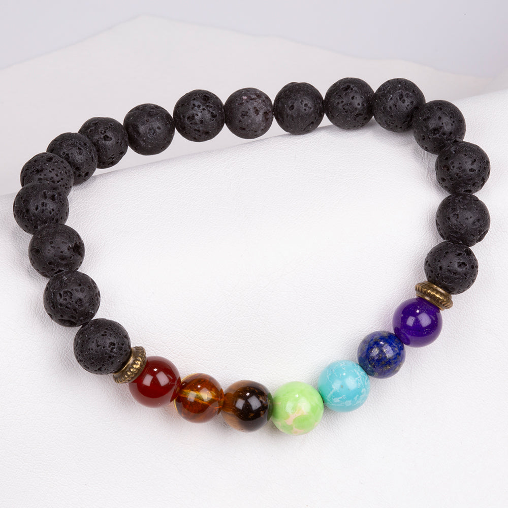 Nugget Armband mit rotem Achat und Tigerauge