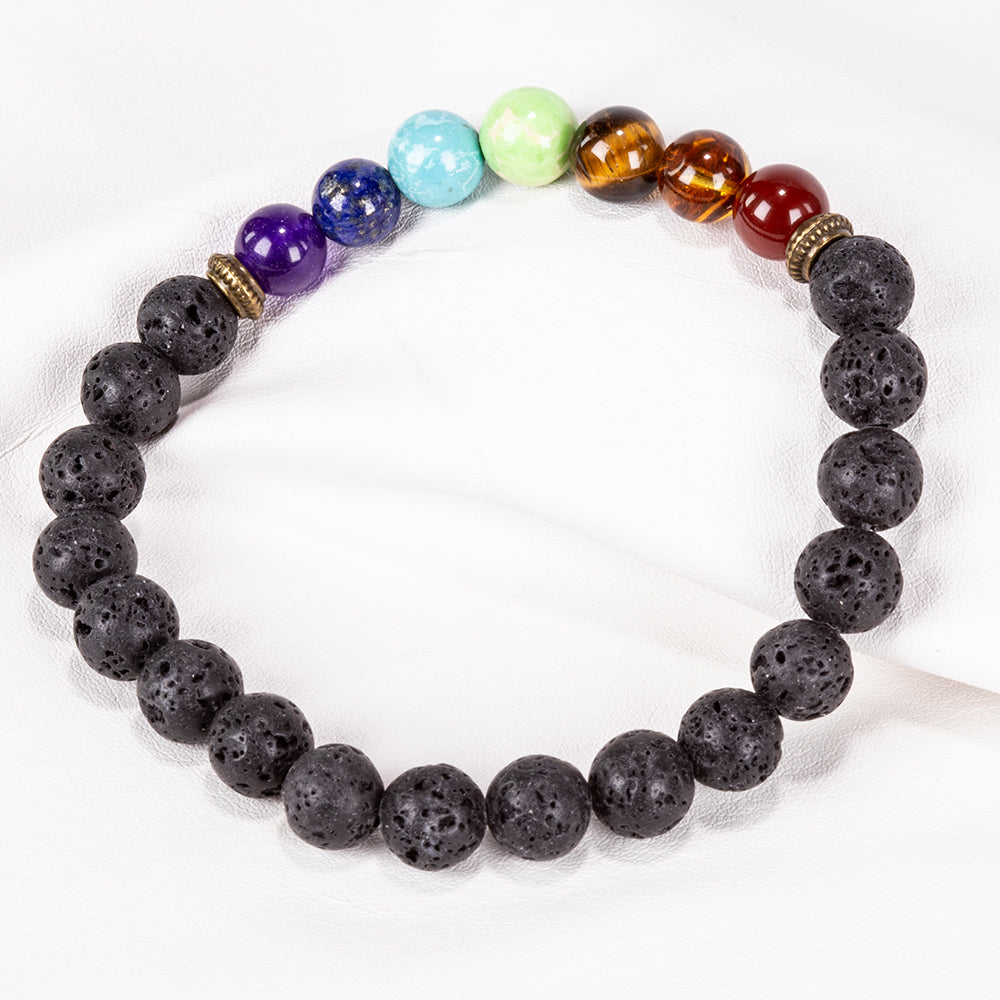 Nugget Armband mit rotem Achat und Tigerauge