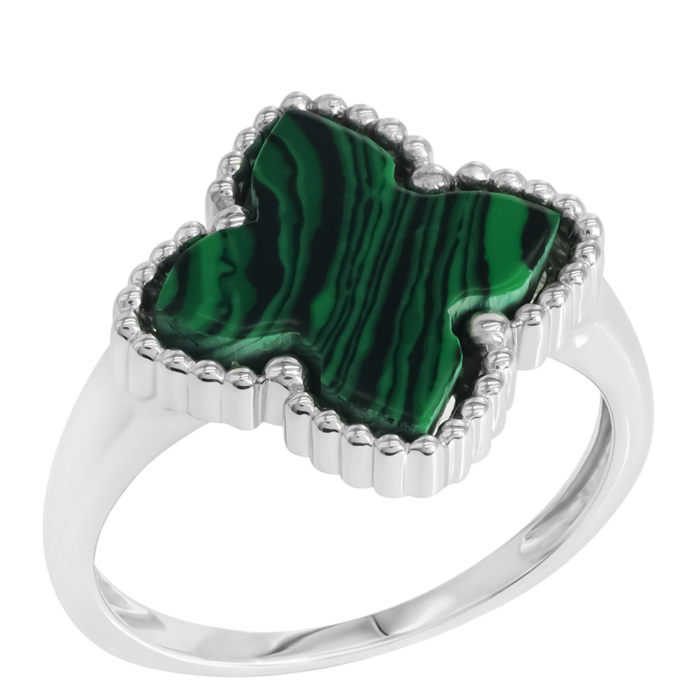 Silberring mit Malachit