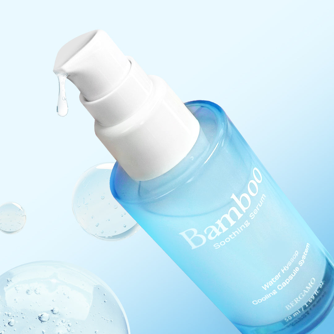 BERGAMO Bamboo 5-in-1 Gesichtsserum mit Hyaluronsäure zur Beruhigung der Haut – 50 ml