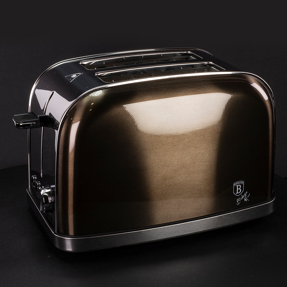 Berlinger Haus Metallic Line Shiny Black Edition Toaster, schwarz