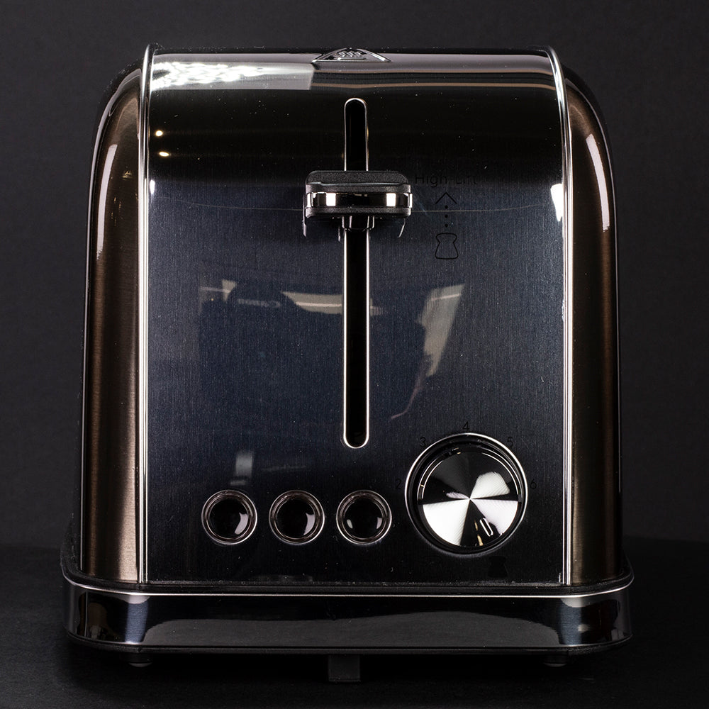 Berlinger Haus Metallic Line Shiny Black Edition Toaster, schwarz