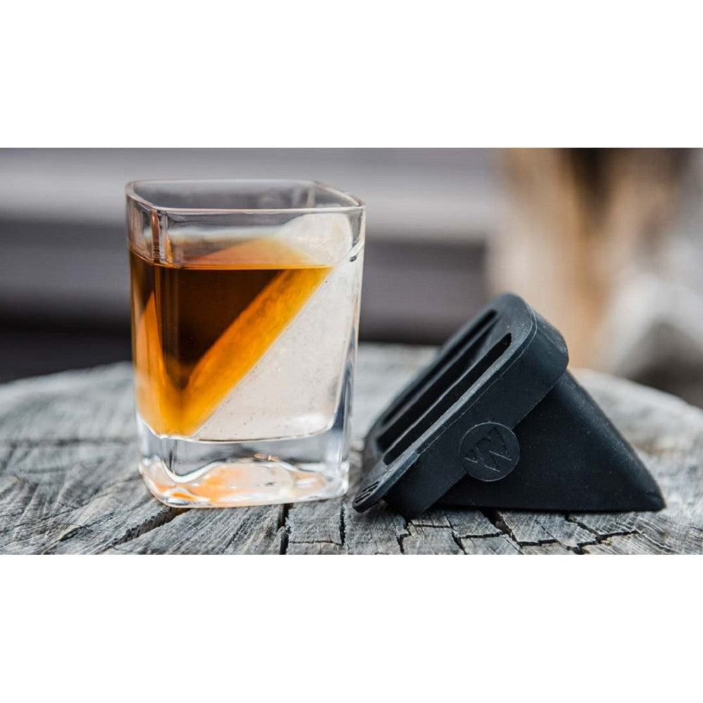 Dallas Whiskeys Glas Geschenk mit Eiswürfelbereiter und 6 Whiskey-Steinen 2 
