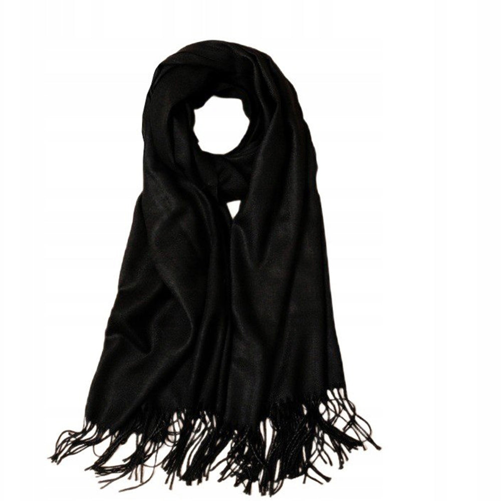 Eleganter "Kaschmir"-Schal Waldgrün, schwarz 2 