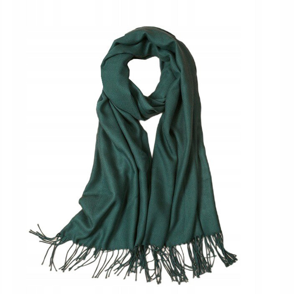 Eleganter "Kaschmir"-Schal Waldgrün