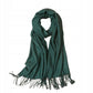 Eleganter "Kaschmir"-Schal Waldgrün
