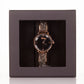 Luxury alloy watch with stones, japanese miyota movement, BLACK colour dial, with gift box, 19 cm