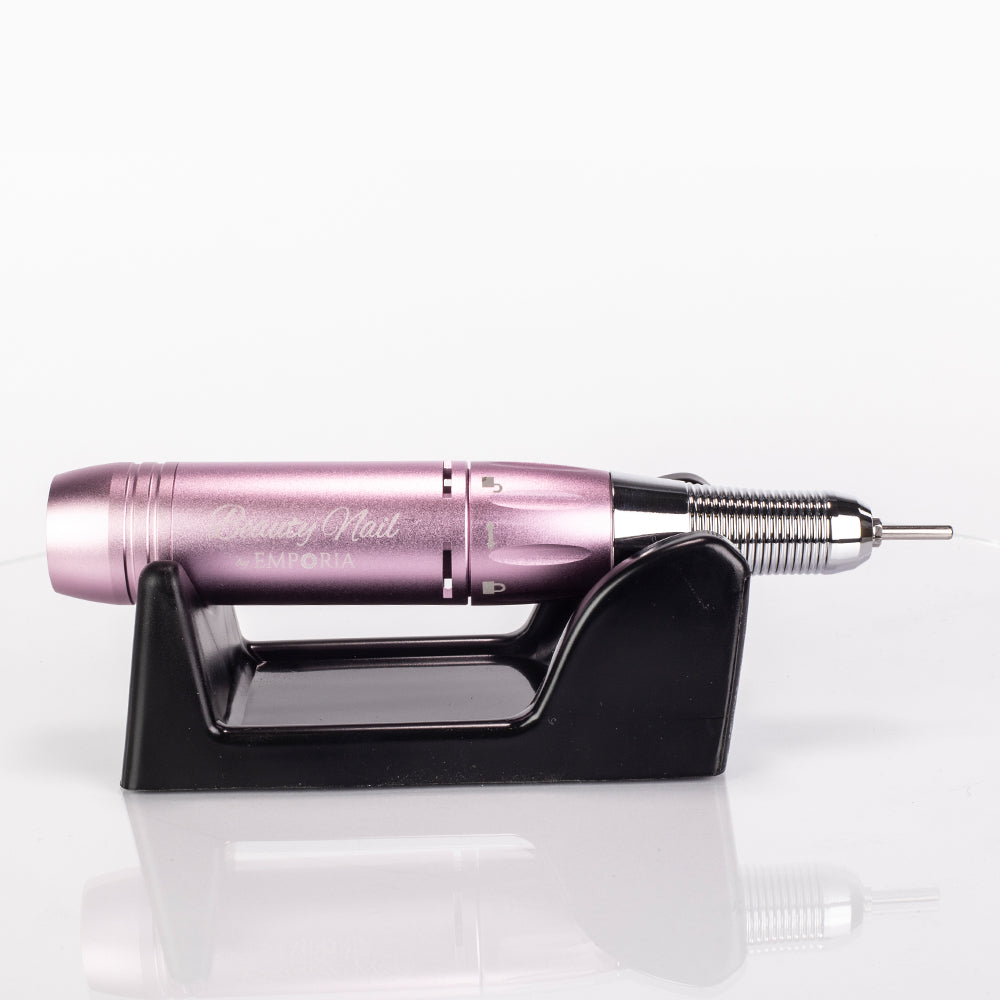 Emporia Beauty Nail Professioneller Nagelfräser mit austauschbaren Aufsätzen – Rosa