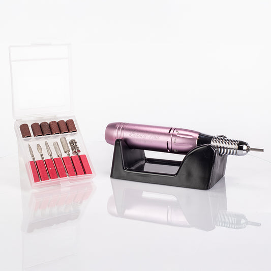 Emporia Beauty Nail Professioneller Nagelfräser mit austauschbaren Aufsätzen – Rosa