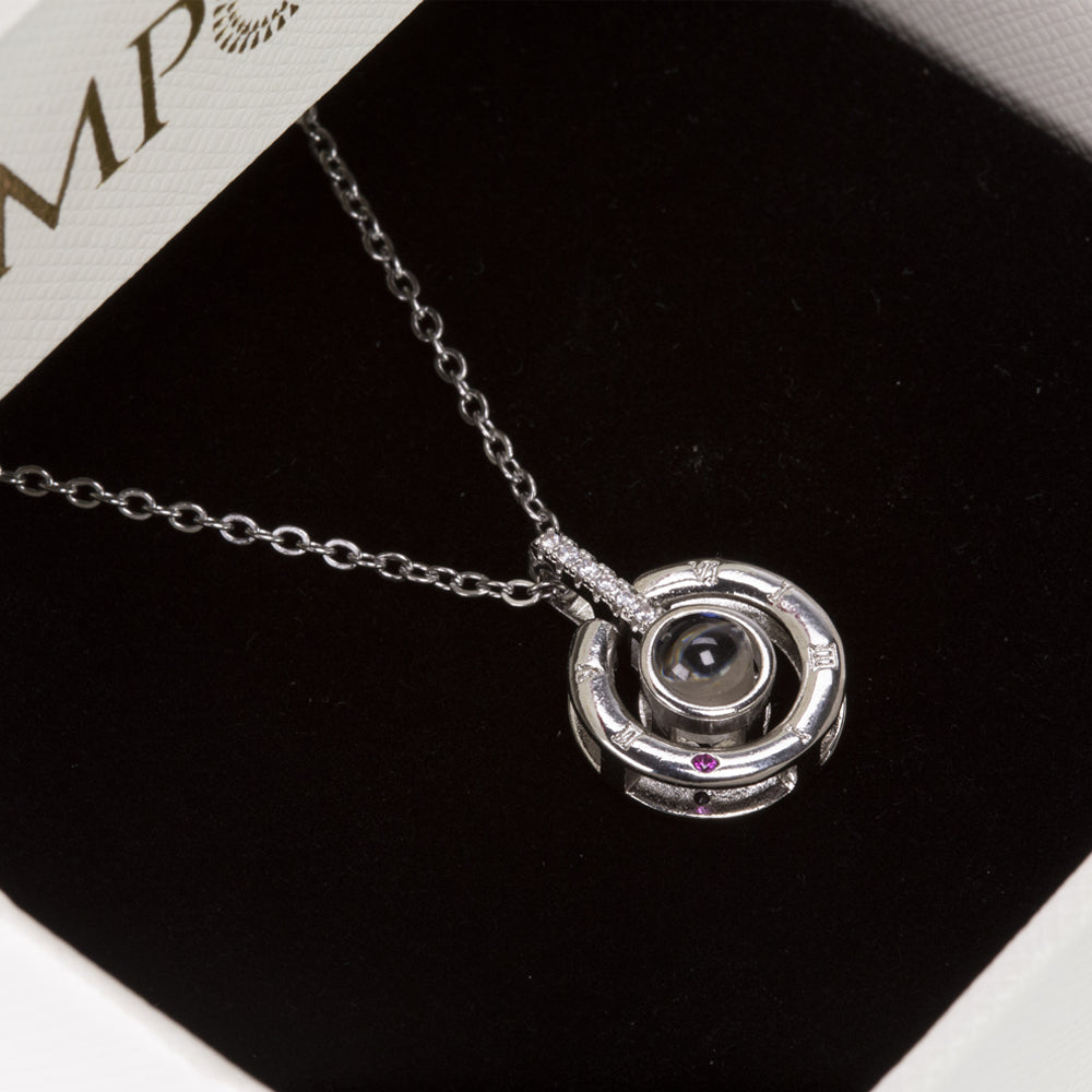 Ewige Rose Schmuckkästchen mit "Ich liebe dich" Halskette