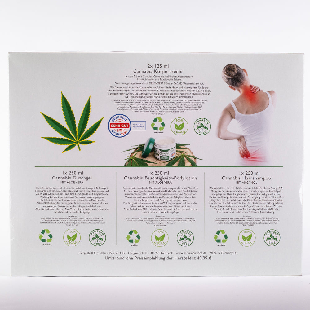 Natura Balance Cannabis Kosmetik-Set – 5-teilig 2 