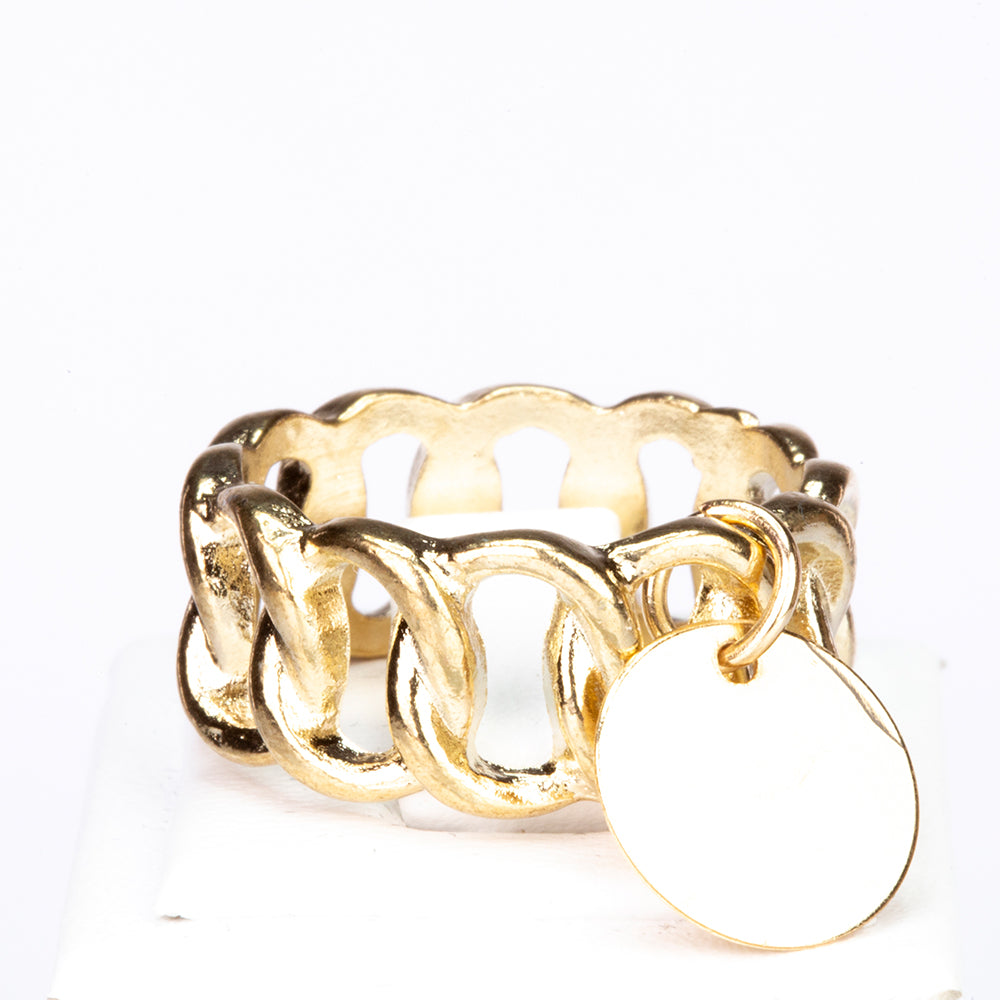 Uhr aus goldplattierter Legierung mit weißem Emporia® Kristall