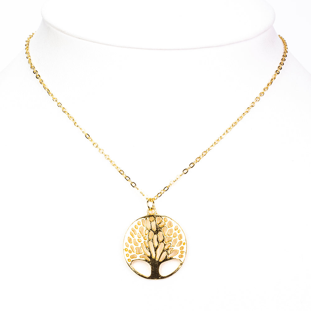 Uhr aus goldplattierter Legierung mit weißem Emporia® Kristall 4 